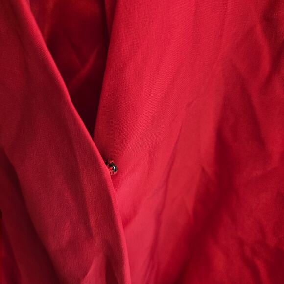 Rag & Bone Victor Blouse Sleeveless Blouse Vneck Silk Tank Top Red Small Shirt - Picture 3 of 5